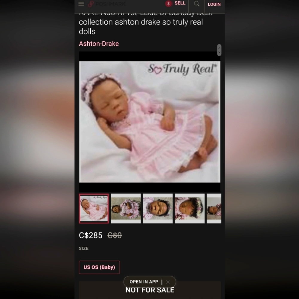 RARE Porcelain ASHTON DRAKE "Naomi" GALLERIES DOLL